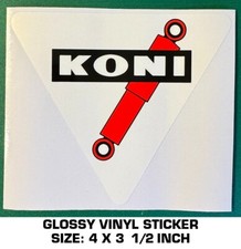 KONI SHOCKS GLOSSY VINYL DECAL