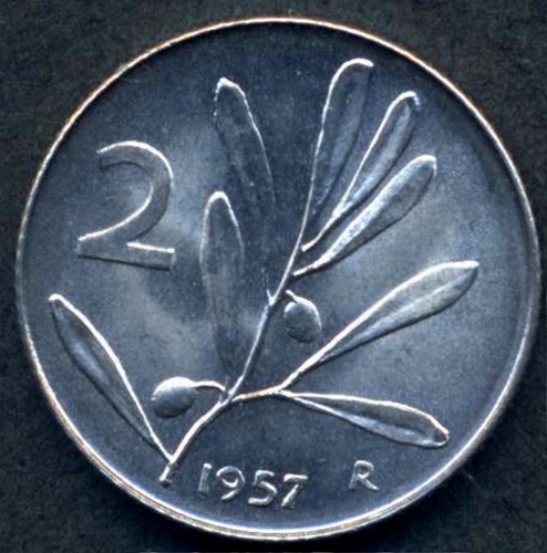Lire 1957 rotolino in - lire,