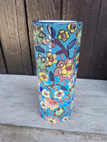 Vase octogonal émaux - vase, de