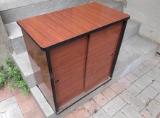 Mobile in legno di formica con ante scorrevoli - VINTAGE anni 60