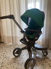 STOKKE XPLORY SUPER COMPLETO DI TUTTI GLI ACCESSORI, COLORE VERDE, USATO