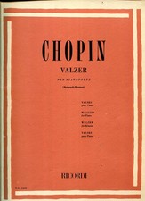 CHOPIN VALZER PER PIANOFORTE ( Brugnoli-Montani)-1980 RICORDI E. .R. 2488-MILANO