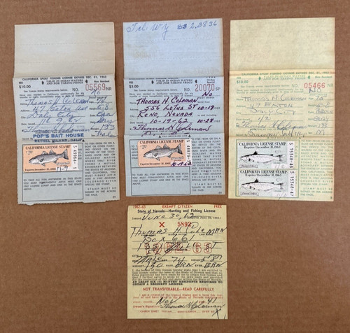 Licenze pesca vintage - licenze, di