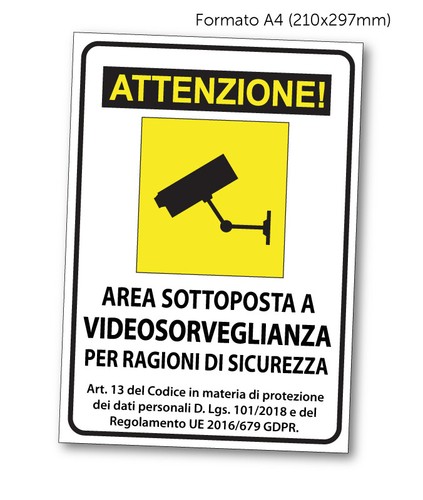Adesivo cartello area - ,