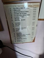 LITFIBA PIERO PELU' SCALETTA CONCERTO ORIGINALE EPOCA CABO 2005/2006 INTROVABILE