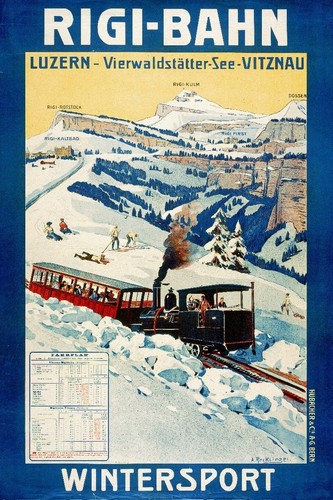 Train rigi bahn ski - train,