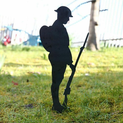 Metal soldatino silhouette - metal, 12"