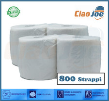 Rotoloni di Carta Asciuga tutto pura cellulosa 800 strappi resistenti 4 pz