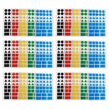  50 Sheets Adesivi Con Codice Colore Rotondi Colorati Forme Fantasiose