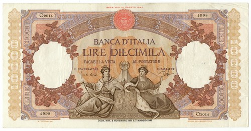 10000 lire capranesi - 10000,