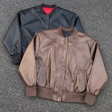 Giacca pelle PU pelle PU uomo