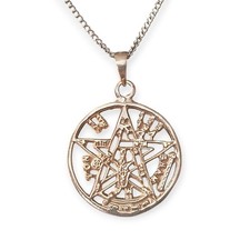Tetragrammaton 925 silver pendant Ø2.5cm + 925 chain 50cm 2mm 9g