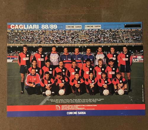 Poster vintage del cagliari - del,
