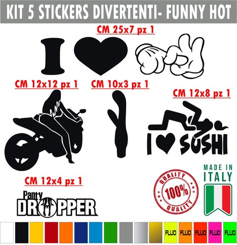Kit adesivi divertenti - adesivi, milf