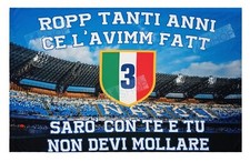 BANDIERA DEL NAPOLI "SARO' CON