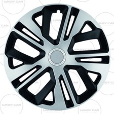 RAVEN MIX KIT 4 COPRICERCHI UNIVERSALI AUTO RAGGIO 15" BICOLORE PEUGEOT 207 208