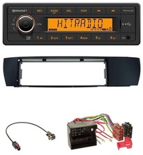 Autoradio Continental 1DIN USB AUX MP3 per BMW X3 (E83 2004-2010) laterale