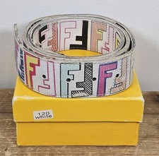 Cintura fendi pelle bianca - fendi, in