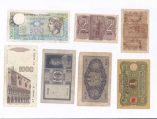 1 2 5 10 500 1000 LIRE MARK  IMPERO REGNO  FASCIO 1939 1940 1920 ITALIA GERMANIA