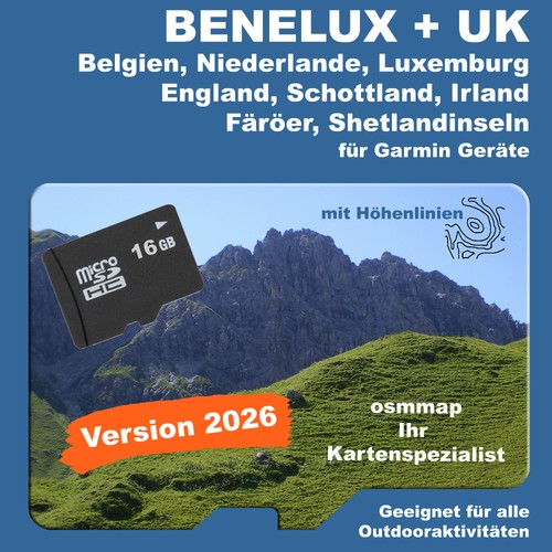 Mappa benelux con curve - mappa,
