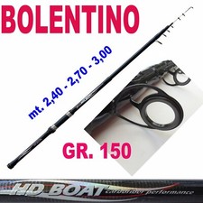 canna da pesca bolentino telescopica 80-150 gr mare barca fragolino orata 