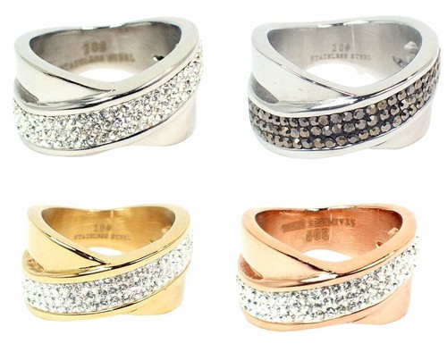 Anello acciaio donna oro - anello,