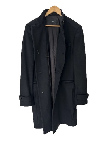 Cappotto hugo boss - uomo, nero