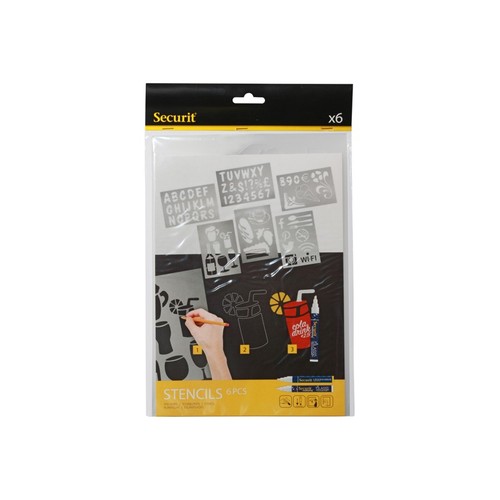 Stencil trasparenti assortiti
