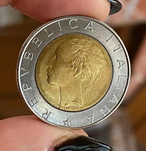 500 lire 1985 1987 - e,