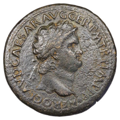 Moneta romana néron sesterzio - moneta,