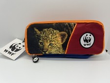 ASTUCCIO PORTA PENNE WWF ANIMALI SCUOLA CANCELLERIA 2 CERNIERE PLANET SAVE