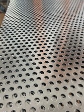 Lamiera forata Acciaio Zincato Dim 1000x500 Sp 1,5 Mm Foro  6 Mm