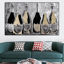 Dipinti su Tela Bottiglia Dom Perignon modern design! 40x60cm Senza cornice