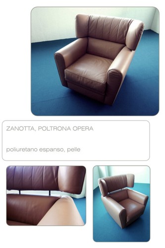 Zanotta poltrona pelle - zanotta.,