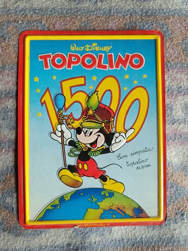 Targa metallo topolino - topolino,