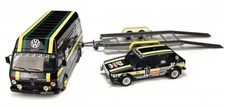1:18 Otto Mobile VW Rally Set VW LT35 + Golf GTI MK1 GR.2 + Rimorchio OT353 NUOVO