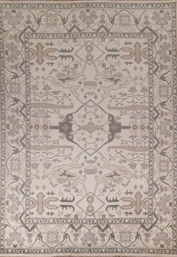 Authentic hand knotted oushak - authentic, hand-knotted
