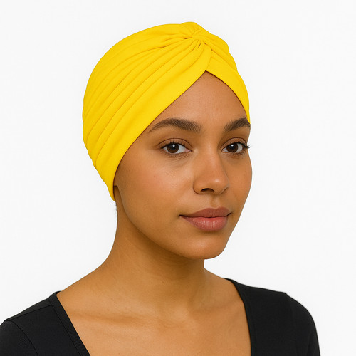 Turbante giallo donna - , unisex