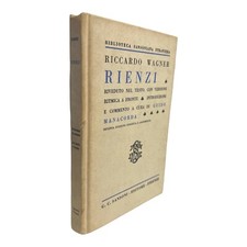 Wagner RIENZI Sansoni 1949 biblioteca sansoniana straniera libro Manacorda