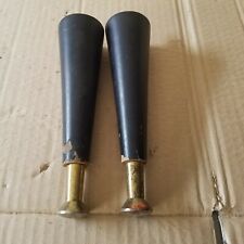 2 piedi in legno e ottone anni