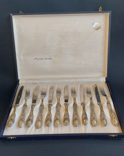 ARGENTO 800 - 000 PRIMA META' 900 SET COMPLETO POSATE FORCHETTE COLTELLI SOLIGEN