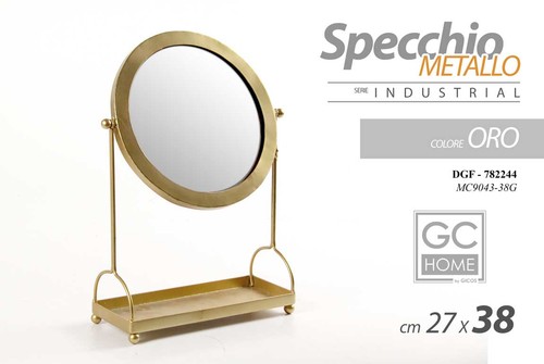 Specchio tavolo metallo - specchio,