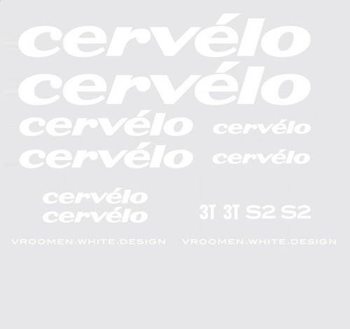 Cervelo bicycle decals - cervelo, s2