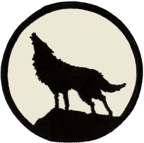 Howling wolf - howling, (black/ivory)