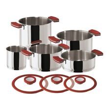 Sambonet Batteria Pentole 12'O'Clock Red 8 Pz