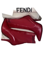 stivaletto donna Fendi 36 Rosso Con Tacco Alto