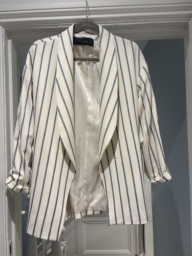 Giacca zara bianca con - giacca,