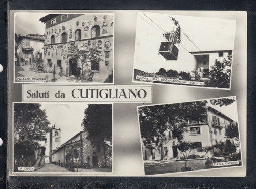 Cartolina saluti cutigliano - da,