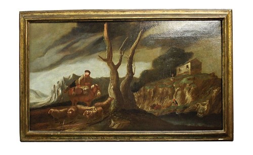 Grande dipinto olio tela - ad, su