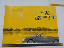 DEPLIANT ORIGINALE MONOPAGINA LANCIA FLAVIA CONVERTIBILE BROCHURE RIF.2